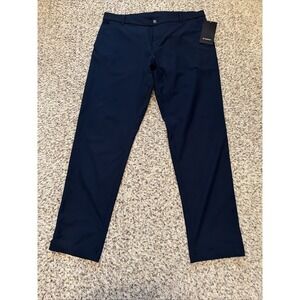 lululemon New ABC Classic-Fit 5 Pocket Pant Sz 38 Navy Blue Polyester